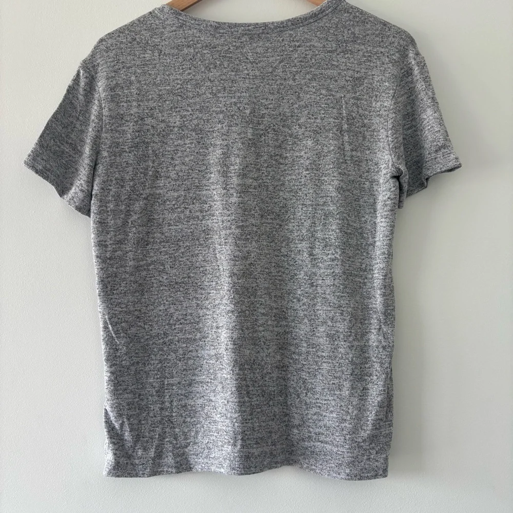 Aritzia Wilfred Free Davina Heather Gray Crew Neck Short Sleeve T Shirt Top S - Picture 5 of 7